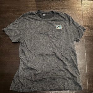 Old Navy Shirt Mens L Gray Cassette Tape Crew Neck Short Sleeve